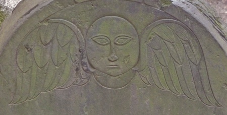 Carved angel of Trinity Church Cemetery  P1020453
