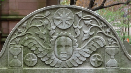 Carved angel of Trinity Church Cemetery  P1020491