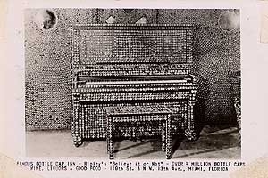 Bottle Cap Inn vintage postcard