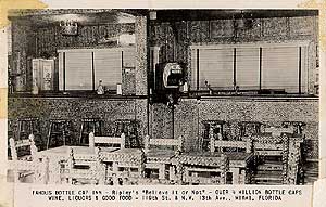 Bottle Cap Inn vintage postcard