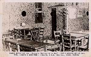 Bottle Cap Inn vintage postcard