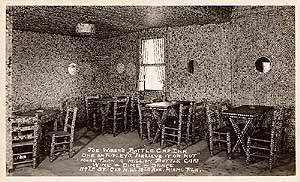 Bottle Cap Inn vintage postcard