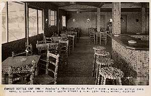 Bottle Cap Inn vintage postcard