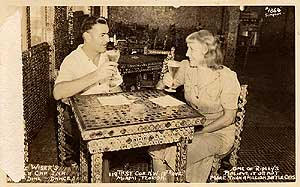 Bottle Cap Inn vintage postcard