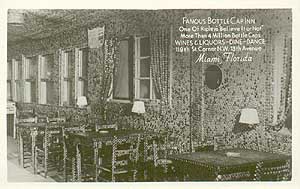 Bottle Cap Inn vintage postcard