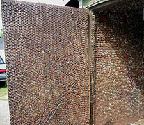 Bottle cap shed