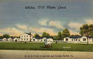 vintage motel postcard