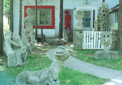 46K JPG of Nohl front yard sculptures