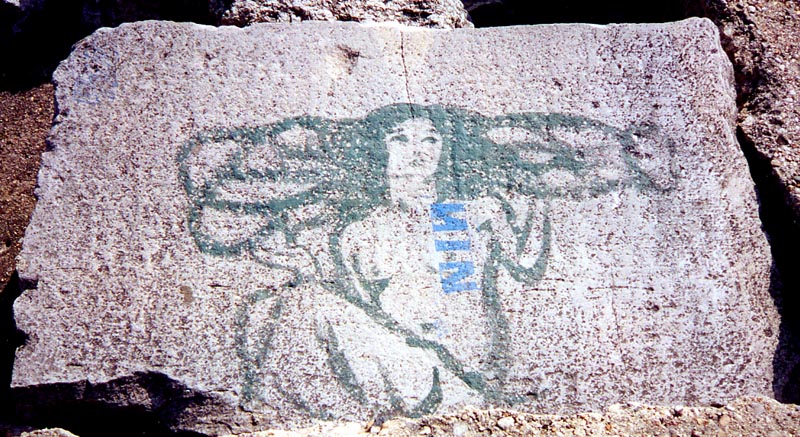 Lakefront drawing: Seated figure