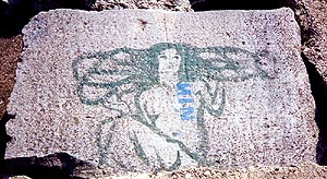 Lakeshore Drawing: Seated woman