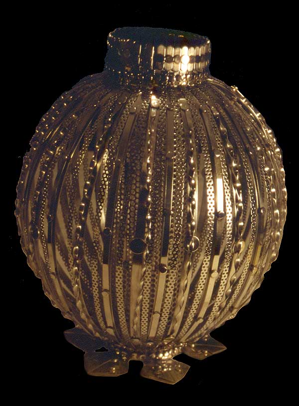 Stan Szwarc metal vase: Collection of Rich Bowen