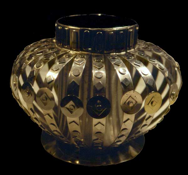 Stan Szwarc metal vase: Collection of Rich Bowen