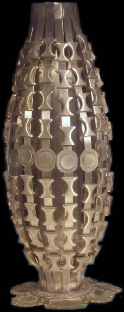 Stan Szwarc metal vase: Collection of Rich Bowen