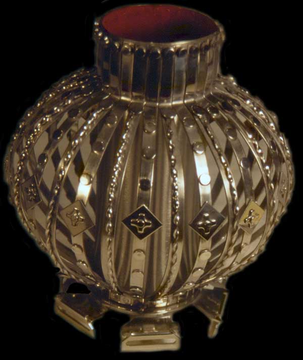 Stan Szwarc metal vase: Collection of Rich Bowen