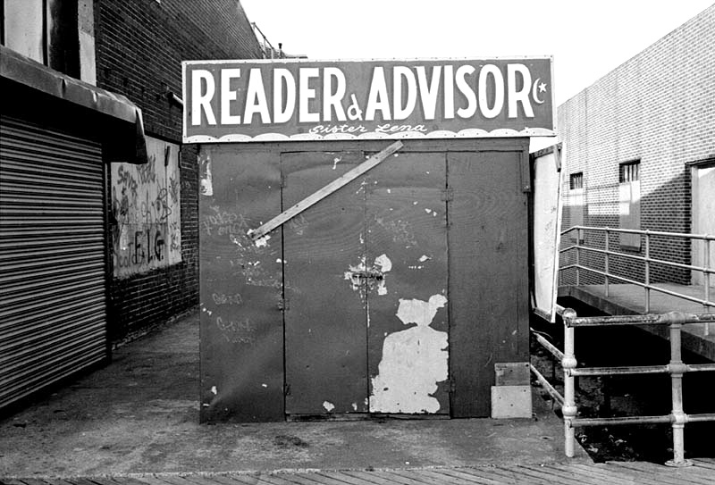 Roadside Art: Sister Lena, Reader and Adviser, Coney Island