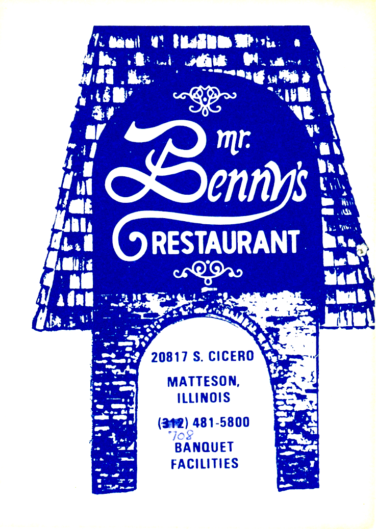 Mr. Benny's Sign