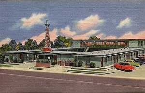 vintage motel postcard