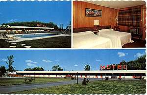 vintage motel postcard