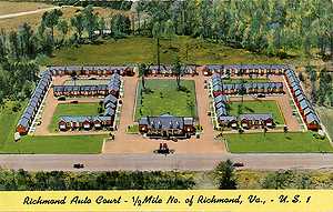 vintage motel postcard