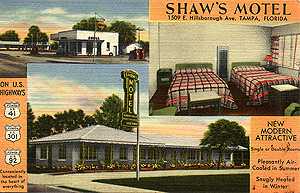 vintage motel postcard