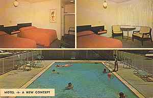 vintage motel postcard