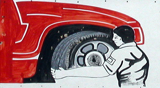 Roadside Art: Elmos Tire on Montrose