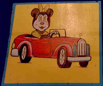 Tom's Auto Mart Minnie Mouse vernacular art