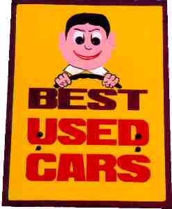 Best used cars sign