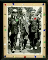 Andy Frain with Judge Kenesaw Mountain Landis (first commissioner of baseball) and 40,000 Murphy