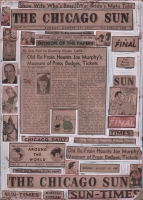 40,000 Murphy as subject. Note the paragraph on the right that says that William Sianis, founder of Chicago's Billy Goat Tavern and source of the famous Cubs World Series curse, named a goat after 40,000. Note also the reference to his "big Irish smile." 40,000 was Lithuanian. He took an Irish name to get a job.