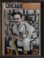 40,000 Murphy's colorized collage with beloved nephew Jim Sobota in a Cubs uniform. Another curious mixture of the domestic and something else. 40,000 Murphy's appropriation of Nancy and Sluggo could be said to anticipate Andy Warhol and other pop artists