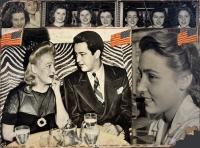 Ginger Rogers (?) and Ray Milland collage