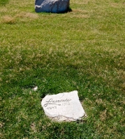 Leonardo, 1983, stone carvings, Fullerton Avenue at Lake Michigan