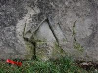 Pyramid, stone carvings, Fullerton Avenue at Lake Michigan