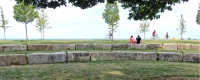 Beautiful seating area at Fullerton and the Lake