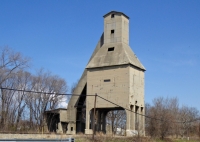 Antique coal bunker, U.S. 12, Michigan City, Indiana