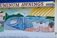 Awnings in action, Horizon Awning, U.S. 12, Michigan City, Indiana