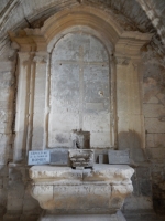 Inside a surviving mausoleum, Alyscamps Cemetery, Arles