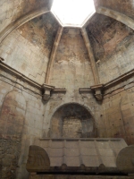 Roman-era sarcophagus inside L'eglise St Honorat, Alyscamps Cemetery, Arles