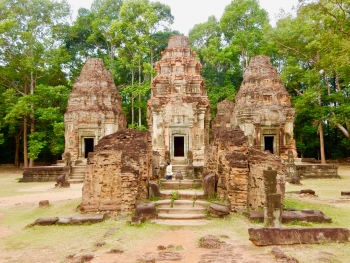 Preah Ko, 9th century, Siem Reap. Very compact, very impactful Preah Ko, 9th century, Siem Reap. Very compact, very impactful