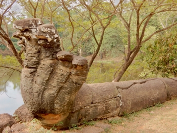 Naga at Bakong, 9th century, SIem Reap