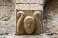 Detail, the 13th century Sant Pau del Camp church and monestery