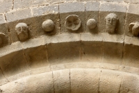 Archway detail, the 13th century Sant Pau del Camp church and monestery