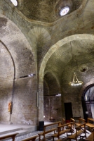 Interior, the 13th century Sant Pau del Camp church and monestery