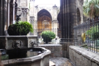 St. George in the cloister, Barcelona Cathedral