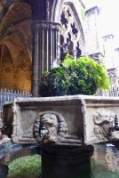 St. George in the cloister, Barcelona Cathedral