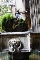 St. George in the cloister, Barcelona Cathedral