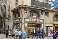 Farmacia Nadal. Built in the 1800s. Remodeled around 1914