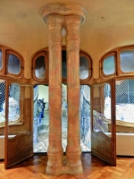 Entrance to upper courtyard, Antoni Gaudí's Casa Batlló