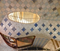 Tiled wall, Antoni Gaudí's Casa Batlló, Barcelona